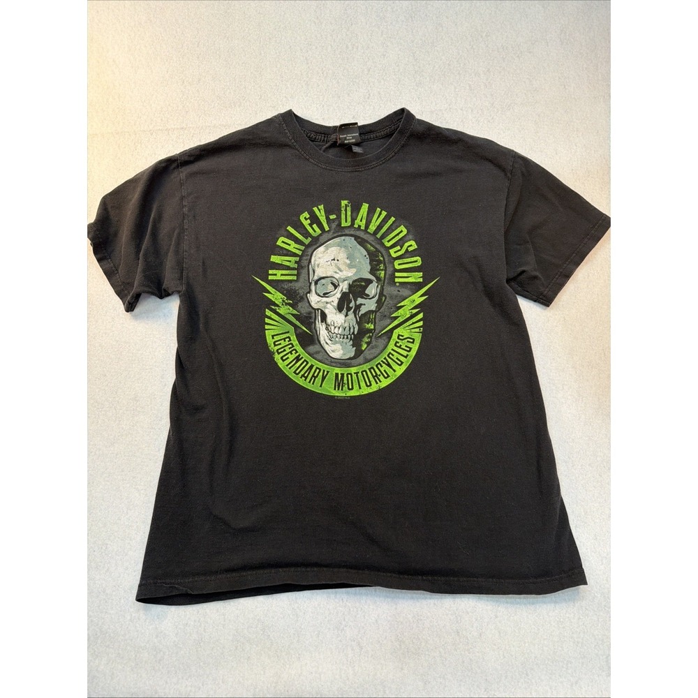 Harley-Davidson Desert Wind Mesa Arizona Skull Shirt Mens Large Black T-Shirt